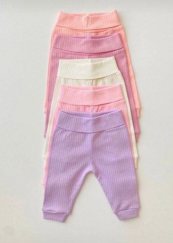 Uzun Kollu Bebek Kız Body Seti - Pastel Tonlar - Görsel 2