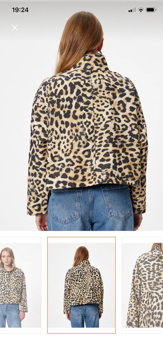 Leopar Desenli Kadın Suni Kürk Ceket - Görsel 2
