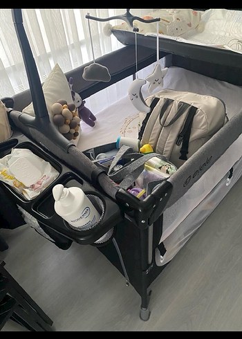 Hiç kullanılmadı  paketi de varGri Çok Fonksiyonlu Oyun Parkı - Görsel 2