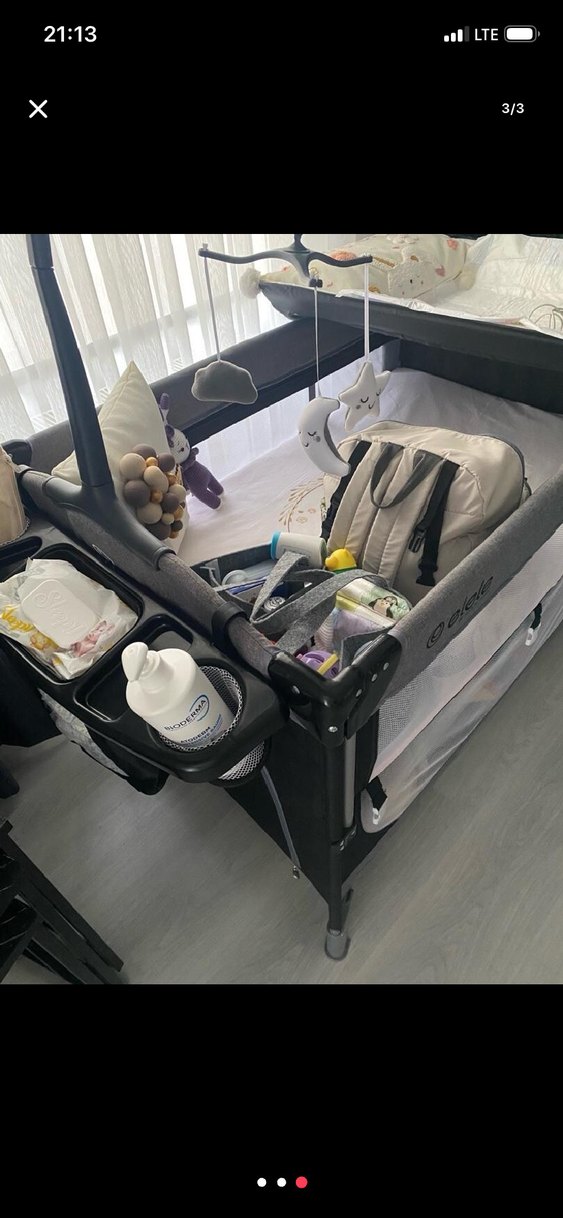 Hiç kullanılmadı  paketi de varGri Çok Fonksiyonlu Oyun Parkı - Görsel 2