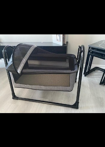 Gri Bebek Beşiği ve Sepeti - Görsel 2