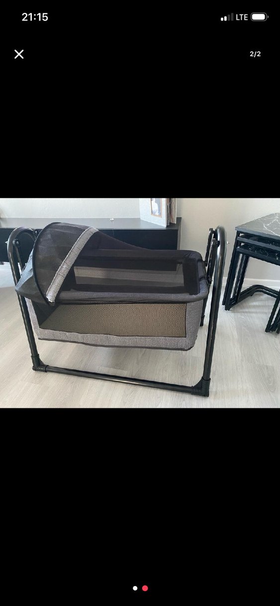 Gri Bebek Beşiği ve Sepeti - Görsel 2