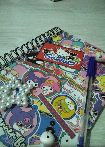 Renkli Sanrio BADTZ-MARU Defter - Görsel 2