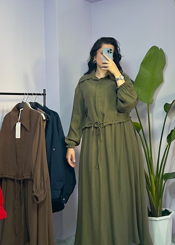 Haki Uzun Etekli Takım - Görsel 3