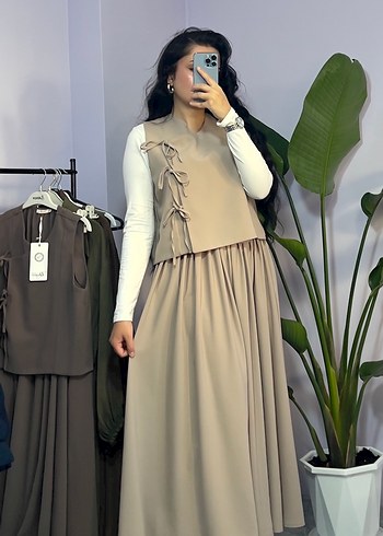 Kahverengi Etekli Takım - Görsel 4