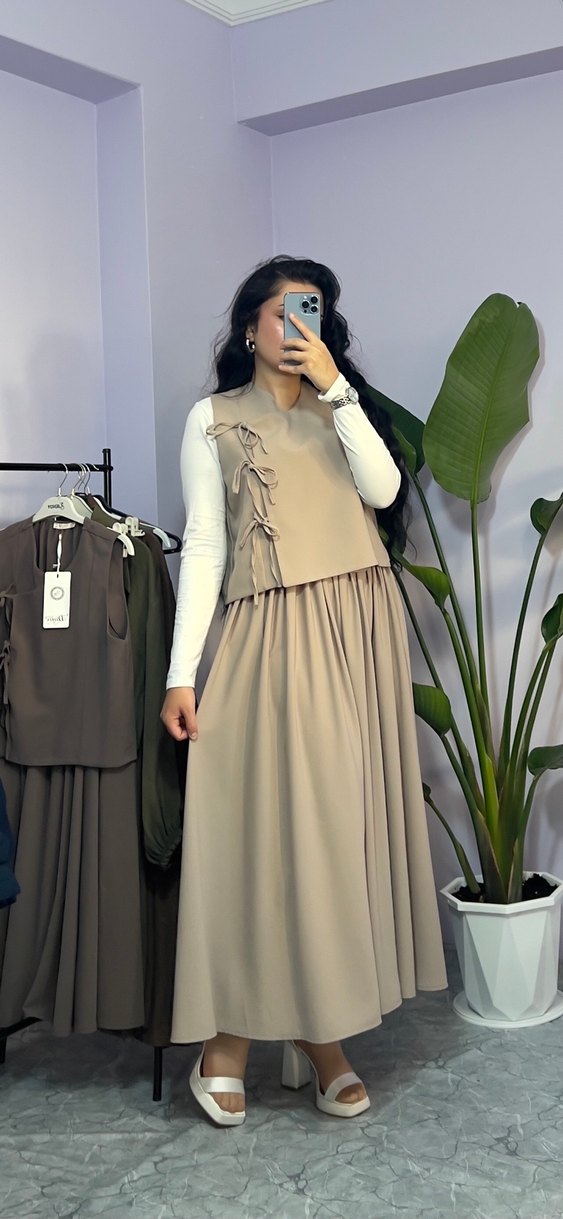 Kahverengi Etekli Takım - Görsel 4