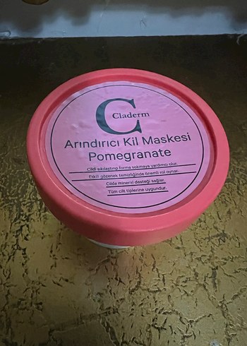 Claderm Nar Özlü Arındırıcı Kil Maskesi - Görsel 2