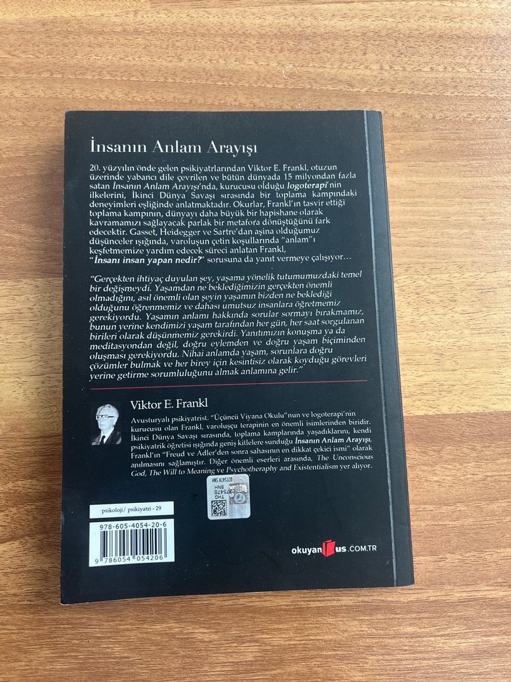 İnsanın Anlam Arayışı - Viktor E. Frankl - Görsel 2