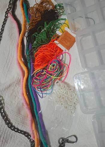 Renkli Boncuk ve İp Seti - Görsel 2