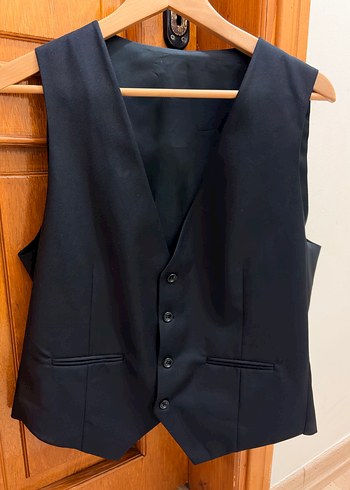 Düğmeli Siyah Triko Süveter - Görsel 6