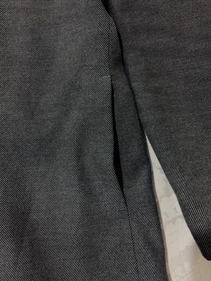 Erkek Gri Uzun  Düğmeli Kaban - Görsel 4