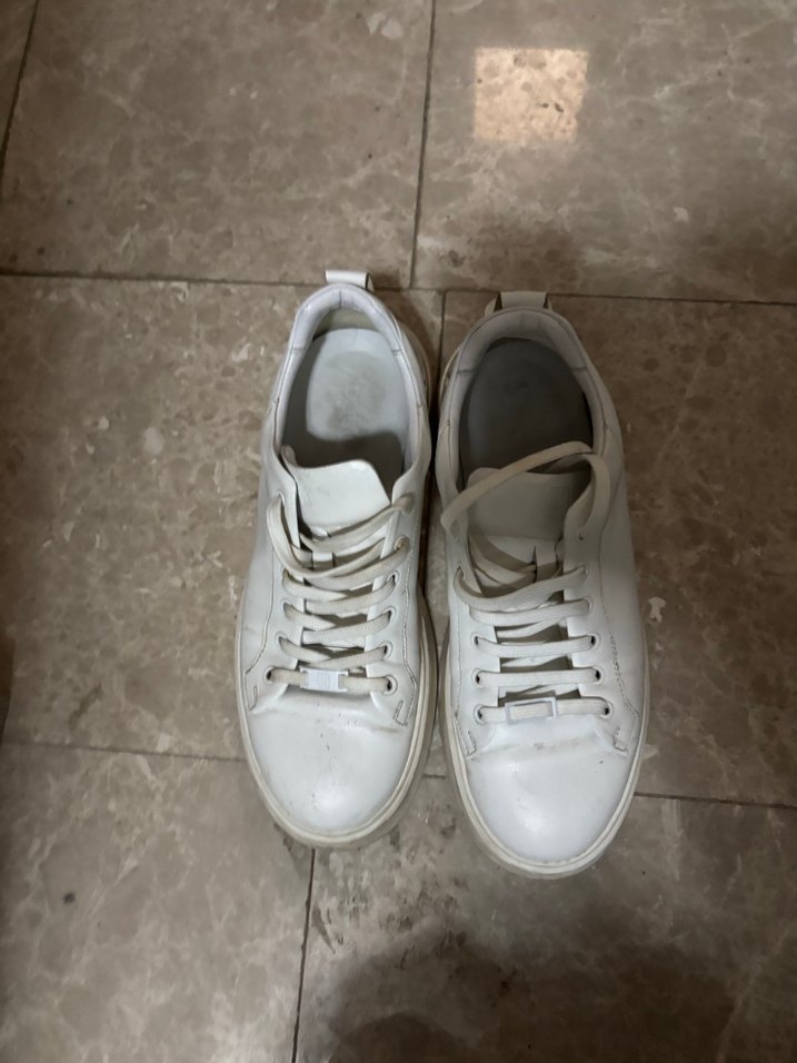 Beyaz Minimalist erkek Sneakers - Görsel 3