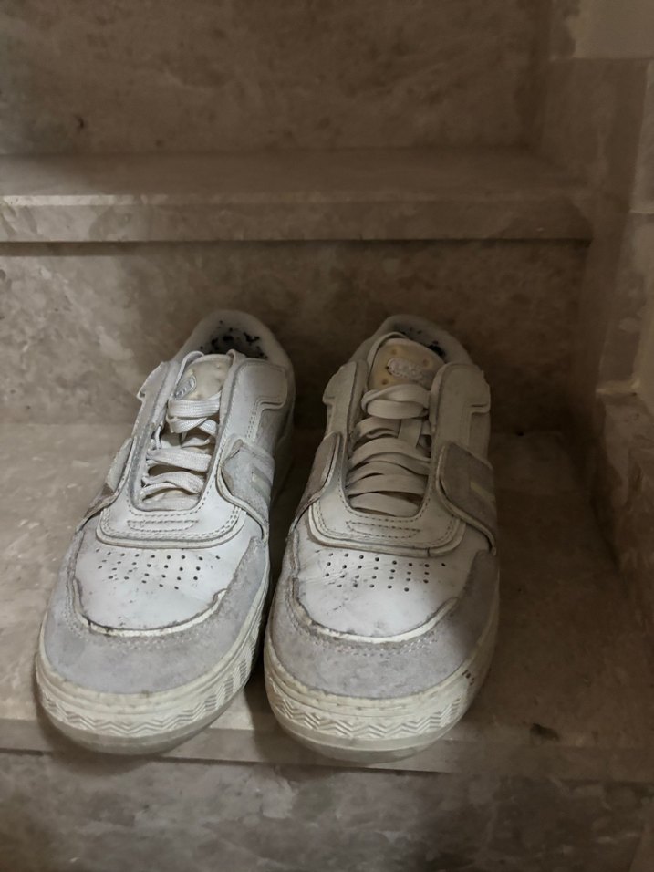 Beyaz Minimalist Platform Topuklu Kadın Spor Ayakkabı - Görsel 2