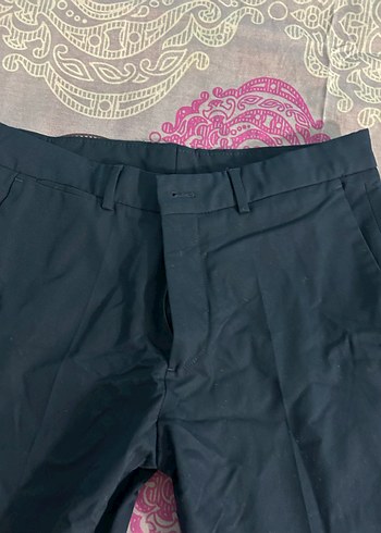 Zara Siyah Baskılı Regular Fit Kumaş Pantolon - Görsel 4