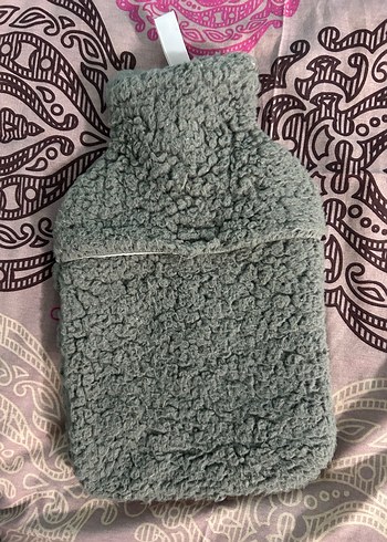 Gri Peluş Sıcak Su Torbası - Görsel 3