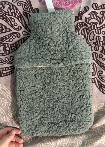 Gri Peluş Sıcak Su Torbası - Görsel 2