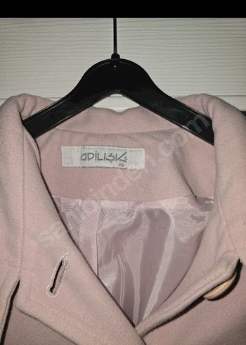 Adilışık Pudra Renk Düğmeli Kadın Kaban - Görsel 3