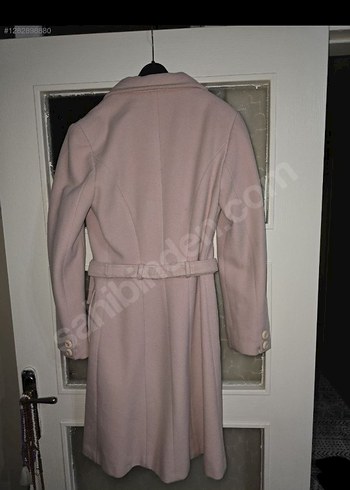 Adilışık Pudra Renk Düğmeli Kadın Kaban - Görsel 2