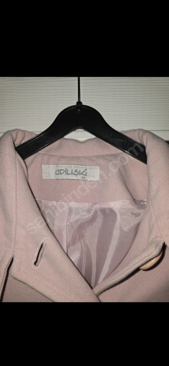 Adilışık Pudra Renk Düğmeli Kadın Kaban - Görsel 3