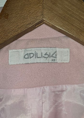 Pembe Midi Düğmeli Kadın Klasik Kaban - Görsel 3