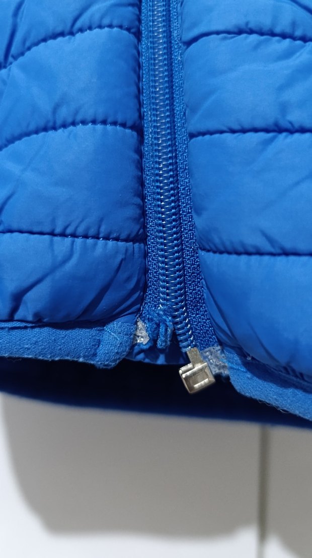 Mavi Fermuarlı Erkek Çocuk Mont - Görsel 3