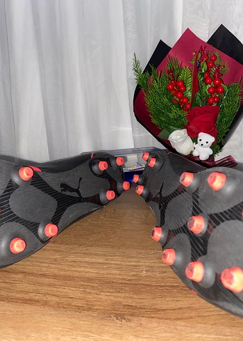 Kırmızı Siyah Bağcıklı Erkek krampon - Görsel 5