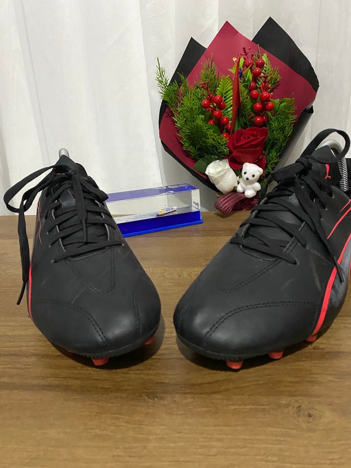 Kırmızı Siyah Bağcıklı Erkek krampon - Görsel 4