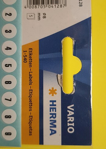 Mavi Sayı Etiketleri 1-540 Arası - Görsel 3