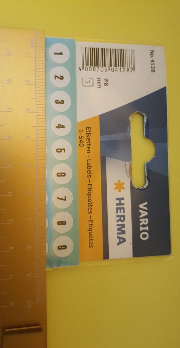 Mavi Sayı Etiketleri 1-540 Arası - Görsel 2