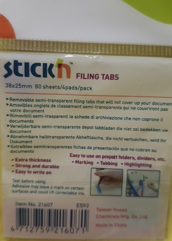 renkli kitap işaretleme sticker - Görsel 4