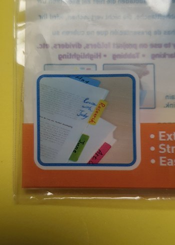 renkli kitap işaretleme sticker - Görsel 3