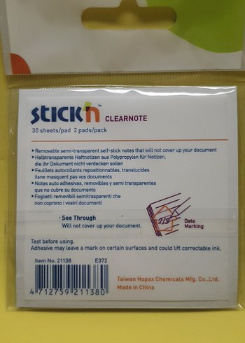 Yarı Şeffaf Sarı Yapışkan Notlar - Görsel 2