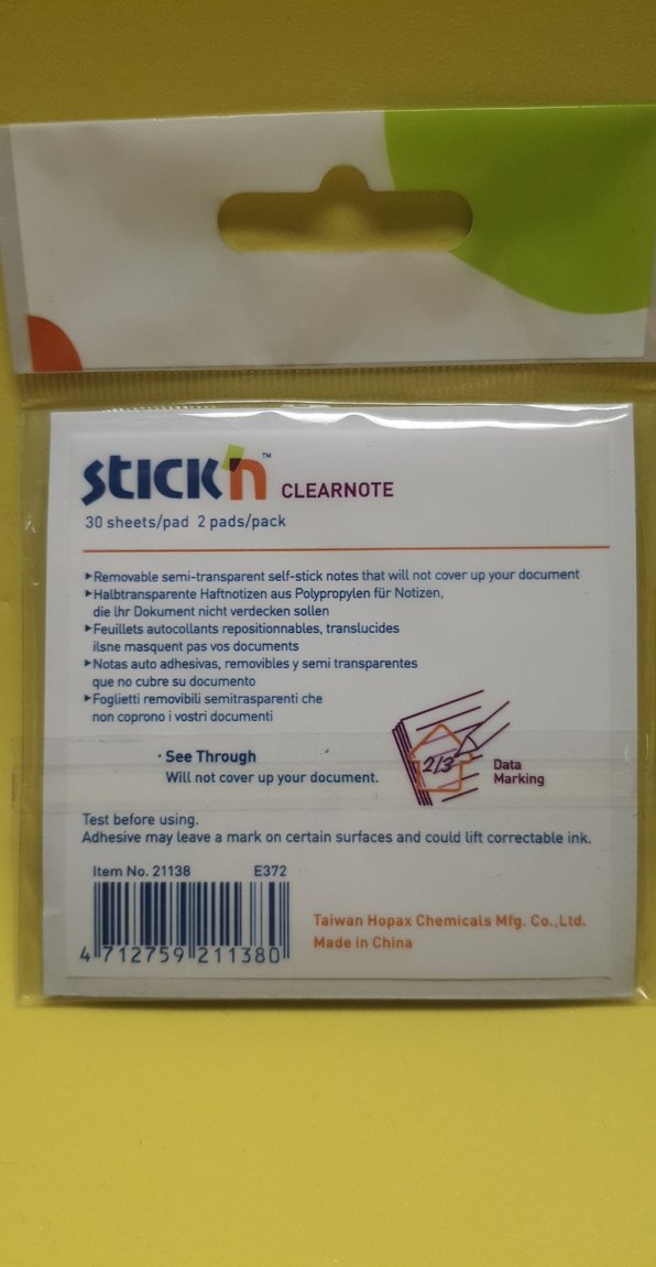 Yarı Şeffaf Sarı Yapışkan Notlar - Görsel 2