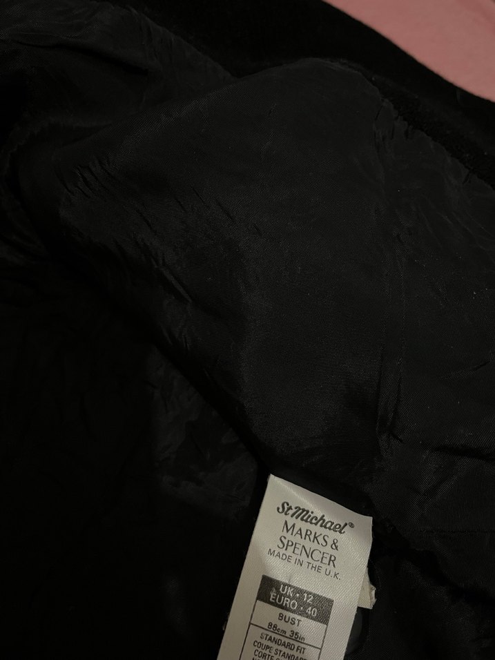 Düğmeli Siyah Kadın Blazer Ceket - Görsel 3