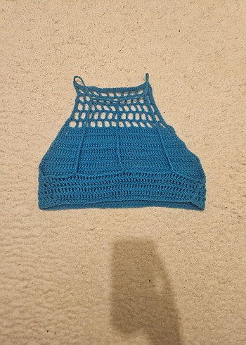 El işi Mavi Transparan büstiyer - Görsel 2