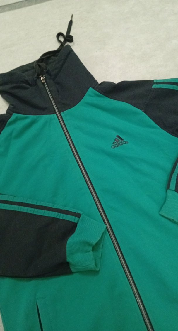 Erkek Yeşil Fermuarlı Yüksek Yakalı Sweatshirt - Görsel 2