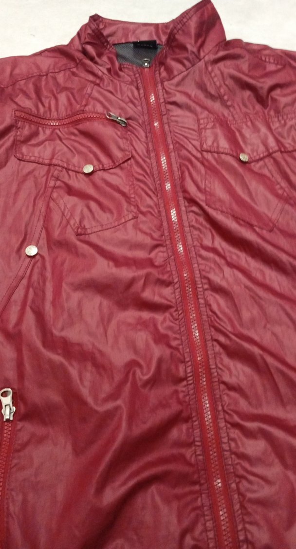 Bordo Parlak bayan Street Wear Ceket - Görsel 2