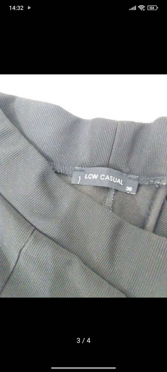 Siyah Kadın Fit Kumaş Pantolon - Görsel 4