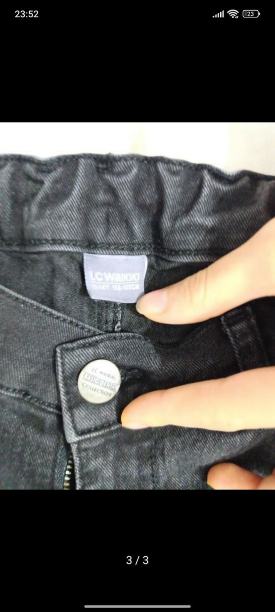 Siyah skinny jeans - Görsel 3