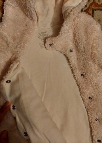 9-12 Ay Kız Bebek Penguenli Pelus Tulum - Görsel 3