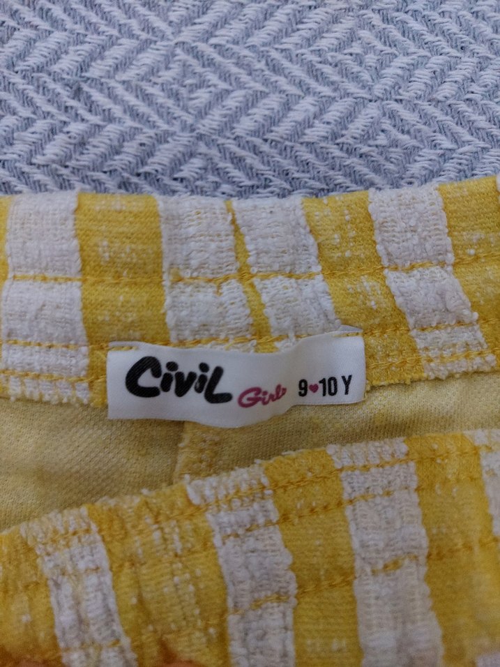 Civil Kız Çocuk Beli Lastikli Şort 7 Yaş - Görsel 4