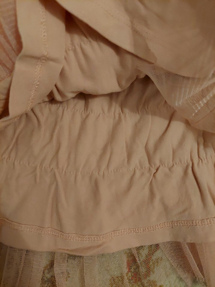 Kotonkids 5-6 Yaş Somon Rengi Fırfırlı Mini Etek - Görsel 4