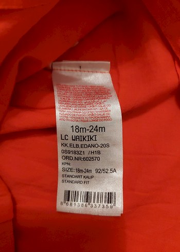 Lc Waikiki 18-24 Ay Kırmızı Kolsuz Düğmeli Elbise - Görsel 6