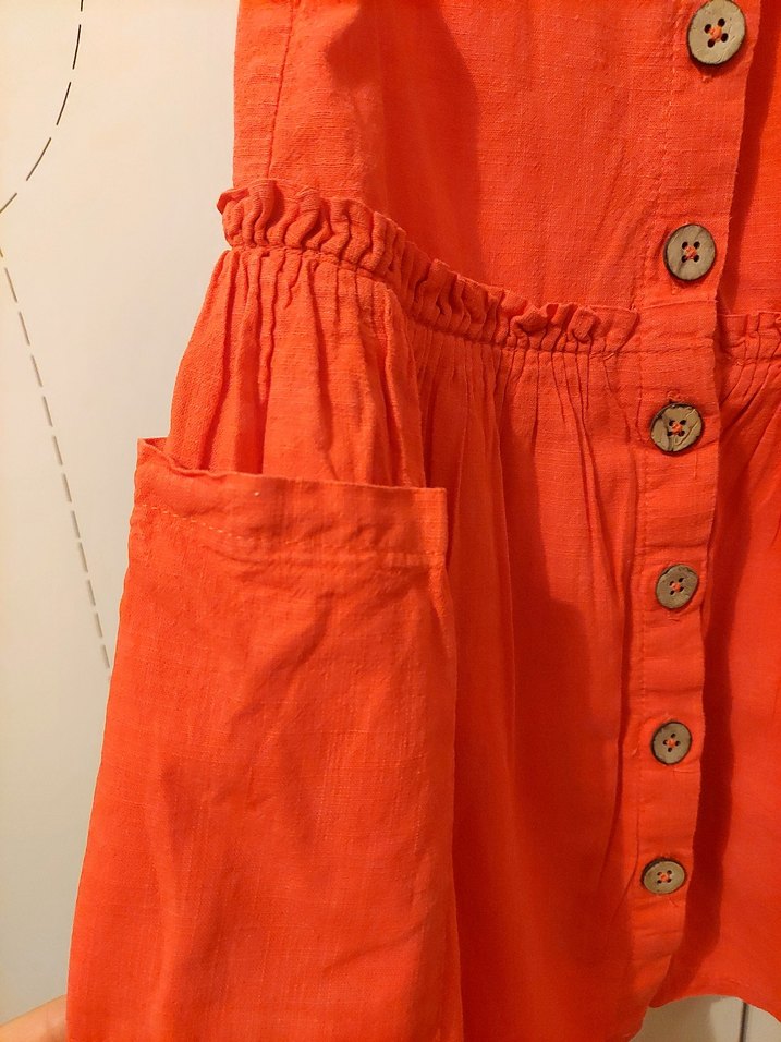 Lc Waikiki 18-24 Ay Kırmızı Kolsuz Düğmeli Elbise - Görsel 4