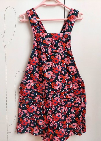 Lc Waikiki 5-6 Yaş Çiçekli Salopet Tulum - Görsel 2