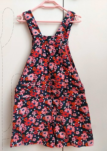 Lc Waikiki 5-6 Yaş Çiçekli Salopet Tulum - Görsel 6