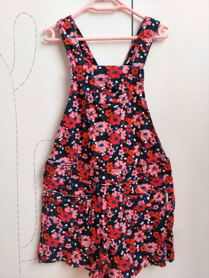 Lc Waikiki 5-6 Yaş Çiçekli Salopet Tulum - Görsel 2