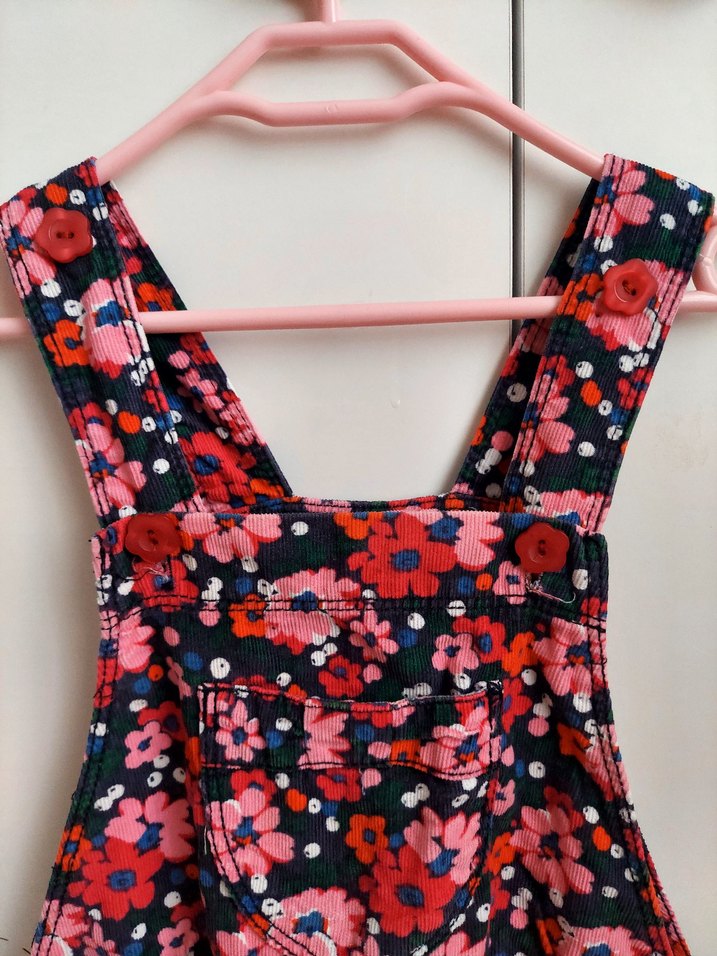 Lc Waikiki 5-6 Yaş Çiçekli Salopet Tulum - Görsel 5