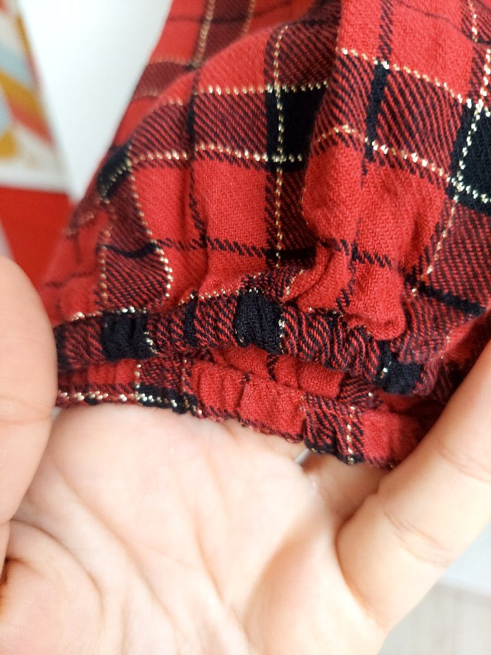 Lc Waikiki 4-5 Yaş Ekoseli Fırfırlı Uzun Kollu Kız Elbise - Görsel 2