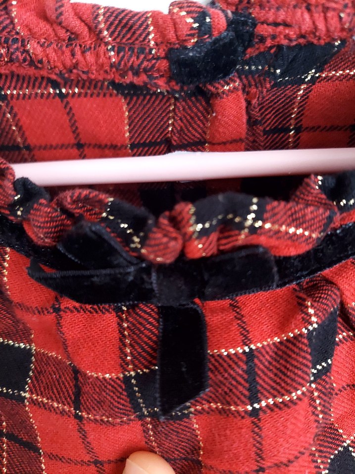 Lc Waikiki 4-5 Yaş Ekoseli Fırfırlı Uzun Kollu Kız Elbise - Görsel 3